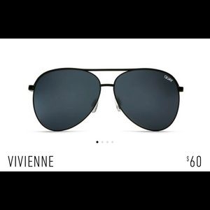 Quay Australia Vivienne Black Aviators